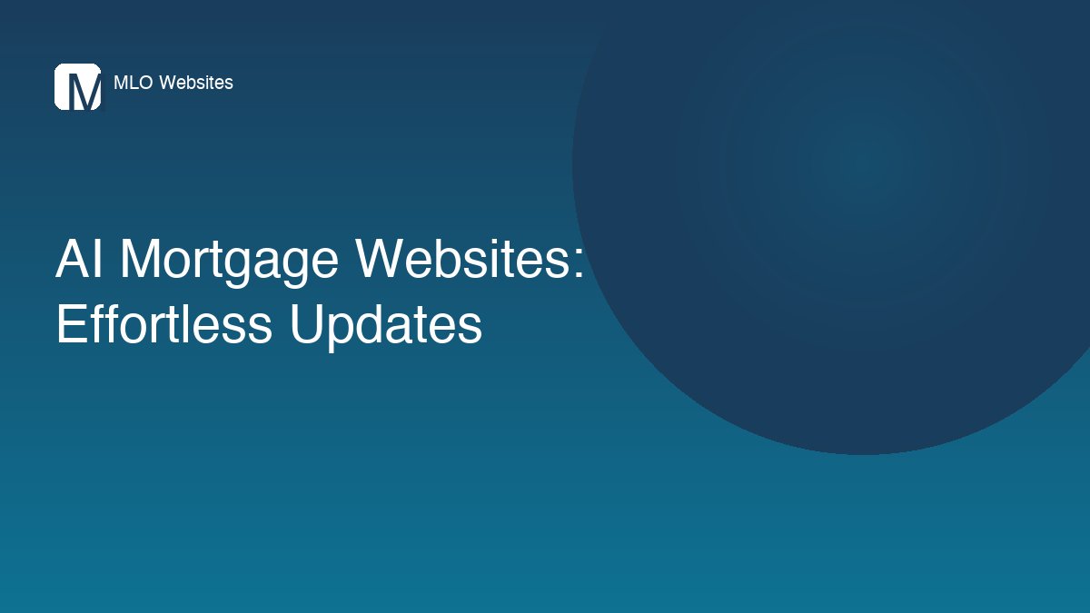 AI Mortgage Websites