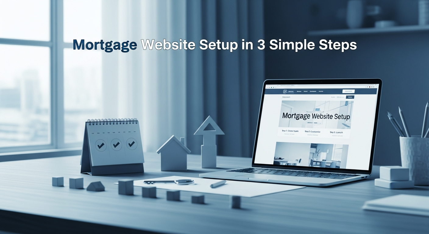 Mortgage Website Setup in 3 Simple Steps